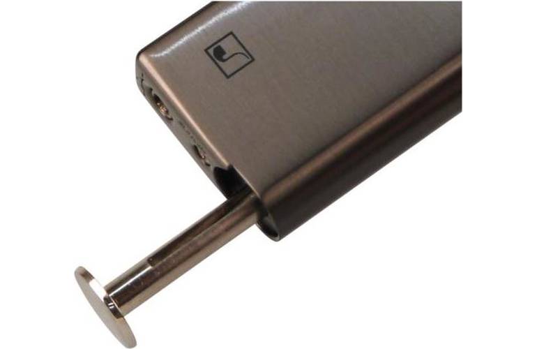 Sarome Pfeifenfeuerzeug PSP black nickel mit Pfeifenstopfer