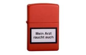 ZIPPO Feuerzeug Mein Arzt raucht... rot - 1290127
