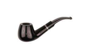 Jean Claude Pfeife gebogen Ring schwarz