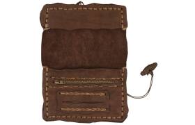 MR Drehertasche Leder dunkelbraun antik Pyrografie...