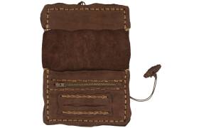 MR Drehertasche Leder dunkelbraun antik Pyrografie...