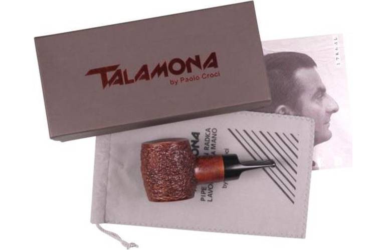 Talamona Reverse Calabash rustik, 9mm Pfeife (1)