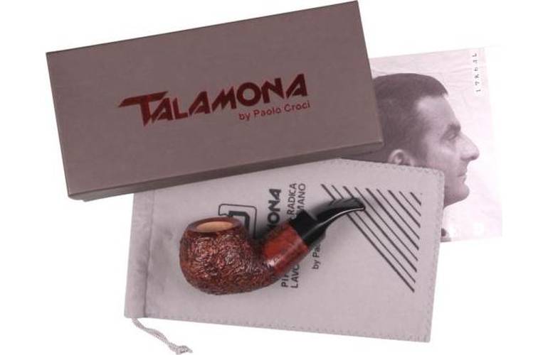 Talamona Reverse Calabash rustik, 9mm Pfeife (2)