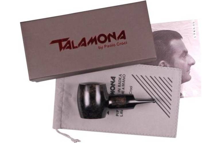 Talamona Reverse Calabash grau, 9mm Pfeife (1)