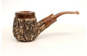 Tom Spanu mit Korkmantel gebogen, 9mm Unikat Pfeife