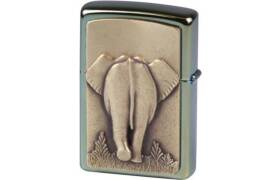 ZIPPO Feuerzeug Golden Elephant Doppelemblem limitiert Spiegelbox