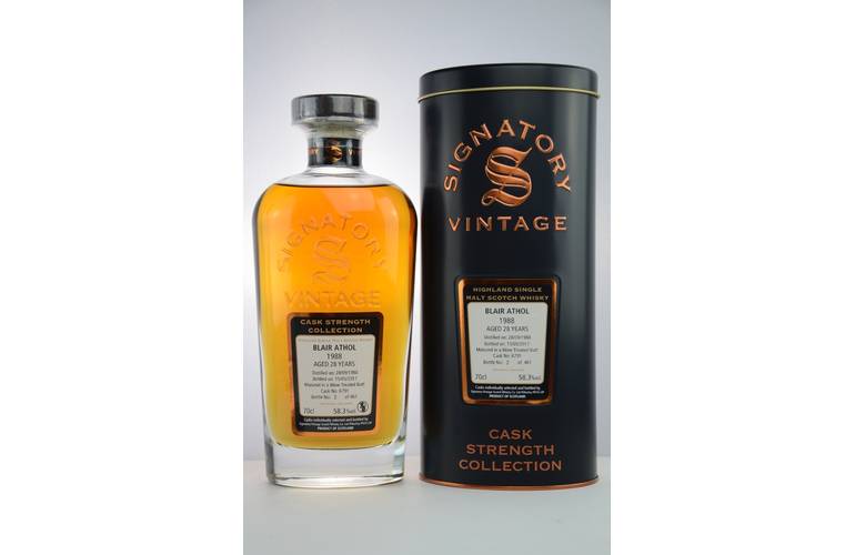 Blair Athol Vintage 1988/2017 Signatory Single Malt Whisky 58,3% 0,70l