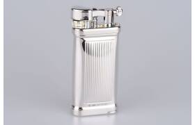Sillems Old Boy Pfeifenfeuerzeug 925er Sterling Silber/Streifen