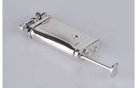 Sillems Old Boy Pfeifenfeuerzeug 925er Sterling Silber/Streifen