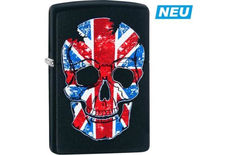 ZIPPO Feuerzeug British Flag Skull - 60003885