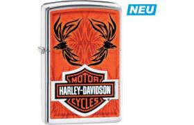 ZIPPO Feuerzeug Harley Davidson&reg; orange Tribal -...
