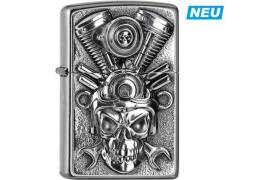 ZIPPO Feuerzeug V2 Engine Skull - 2005716