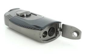 Jean Claude Tisch Feuerzeug Carbon Finish/gun - Zigarrenfeuerzeug Jet-Flame 4-flammig