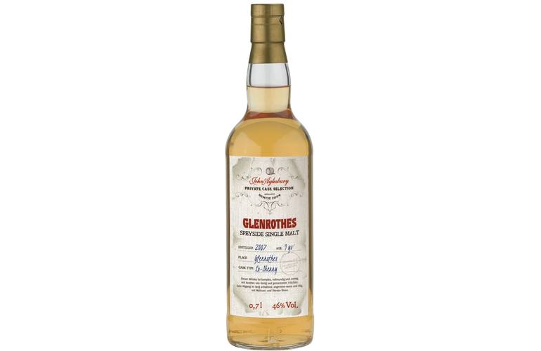 John Aylesbury Private Cask Selection Glenrothes 9 Jahre Single Malt Whisky 46% 0,70l