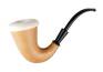 Sherlock XL aus Mahagoni mit Meerschaumeinsatz - 9mm Pfeife