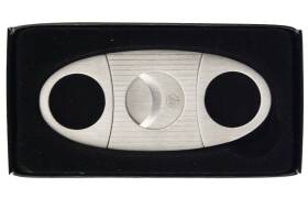 Cutter chrom satin/Streifen 22mm Zigarrenabschneider