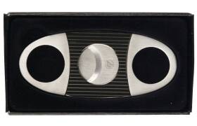 Cutter chrom satin/gun/Streifen 22mm Zigarrenabschneider