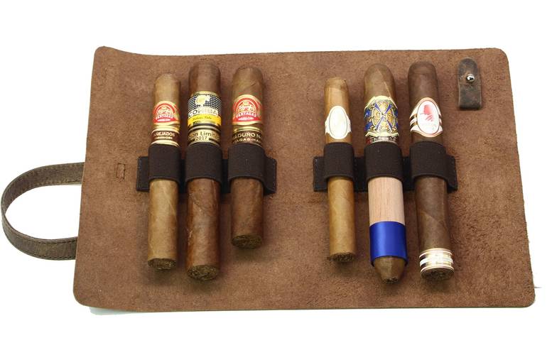 Adorini Zigarrenetui aus Echtleder Cigar Roll