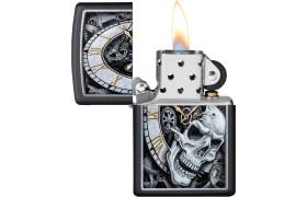 ZIPPO Feuerzeug Skull Clock - 60004591