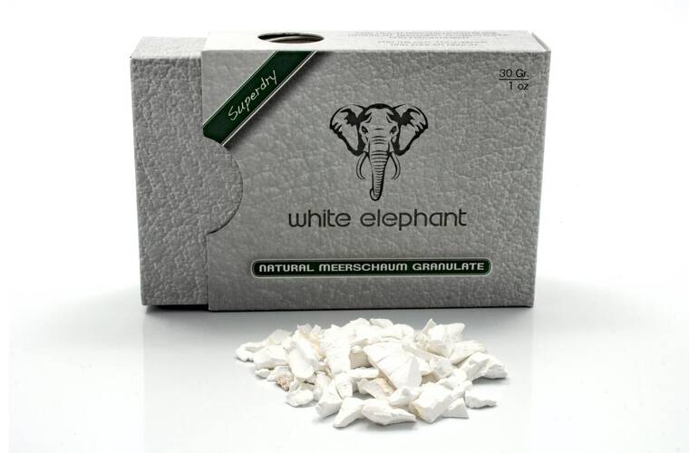 White Elephant Natur-Meerschaumgranulat