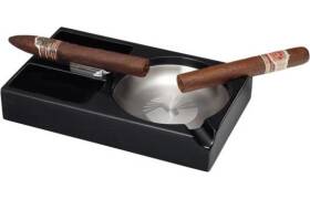 Colibri Ascher Windsor schwarz 3 Ablagen für Zigarren