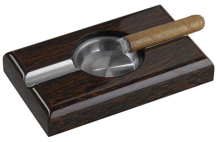 Zigarrenascher Ironwood-Design hi-gloss 2 Ablagen