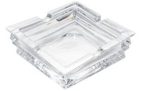 Zigarrenascher Kristallglas 4 Ablagen BOHEMIA Rocky