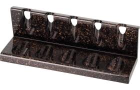 Pfeifenständer hell-/dunkelbraun gemustert poliert...