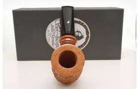 Ser Jacopo Delecta Spongia R2 B rustiziert - 9mm Pfeife