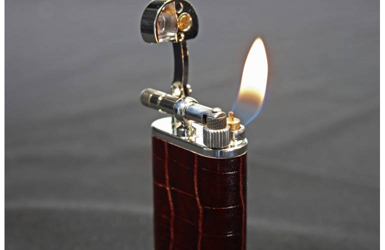 Pearl Pfeifen Feuerzeug Stanley - geprgtem Rindleder - Pfeifenfeuerzeug - 72927-70