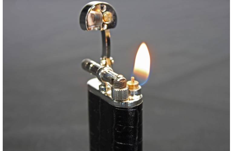 Pearl Pfeifen Feuerzeug Stanley - geprgtem Rindleder - Pfeifenfeuerzeug - 72927-10