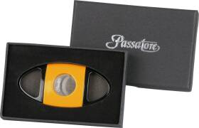 Passatore Zigarrencutter schwarz gelb 23mm