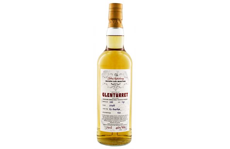 John Aylesbury Private Cask Selection Glenturret Heavily Peated 8 Jahre Single Malt Whisky 46% 0,70l
