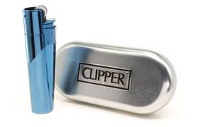 Clipper Feuerzeug Metall Deep Blue