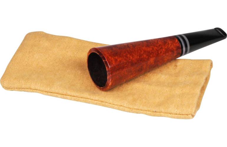 Zigarrenspitze Bruyre Acrylmundstck  22mm mit 9mm Filter Tromba braun