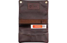 Tortuga Verde Tabakbeutel Drehertasche Leder dunkelbraun