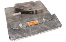 Smoky Ferghus Kombi Pfeifentasche Leder grey für 1...