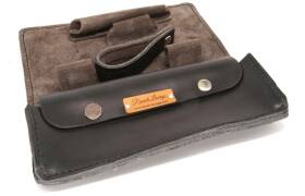 Smoky Ferghus Kombi Pfeifentasche Leder black für 1...