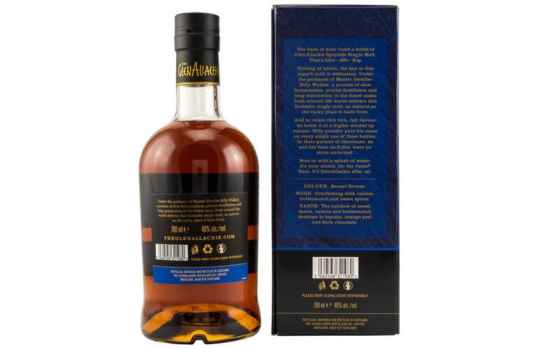 GlenAllachie 15 Jahre Single Malt Scotch Whisky - 0,7l 46%
