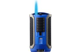 Colibri Zigarrenfeuerzeug "Apex" blau metallic/schwarz