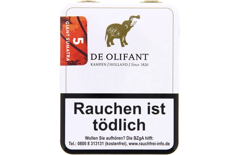 De Olifant Modern Sumatra Giant Cigarillo 5er Zigarillos