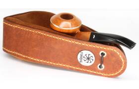 Smoky Malo Pfeifenbeutel Tasche Leder brown für 1-2 Pfeifen