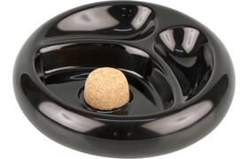 Pfeifen-Aschenbecher Keramik schwarz-glänzend : : Küche, Haushalt  & Wohnen