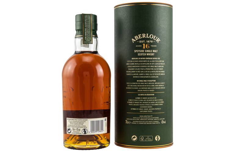 Aberlour Double Cask Speyside Single Malt Scotch Whisky 16 Jahre - 0,7l 43%
