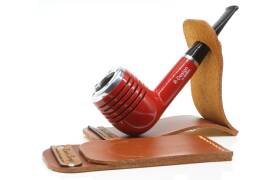 Smoky Tyra Pfeifenst&auml;nder aus Leder camel f&uuml;r 1...