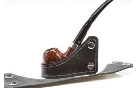 Smoky Grian Pfeifenst&auml;nder aus Leder schwarz/grau...