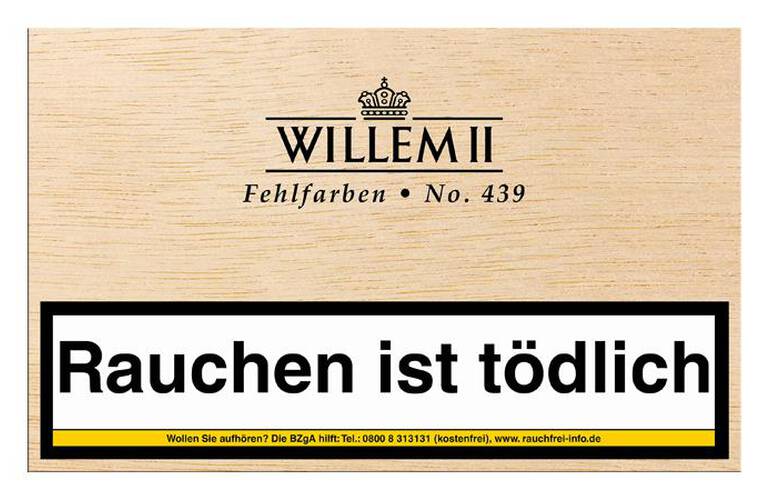 Willem II Fehlfarben Nr. 439 Sumatra Zigarillos 50er