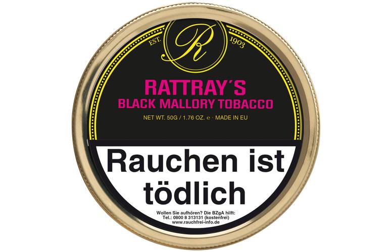 Rattrays British Collection Black Mallory Pfeifentabak