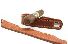 Smoky Zigarren- & Pfeifenablage Leder braun