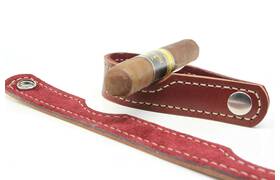 Smoky Zigarren- & Pfeifenablage Leder bordeaux